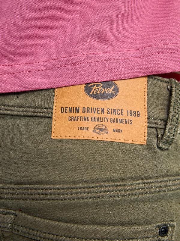 Petrol Industries Jackson Gekleurde Denim Short Nautica