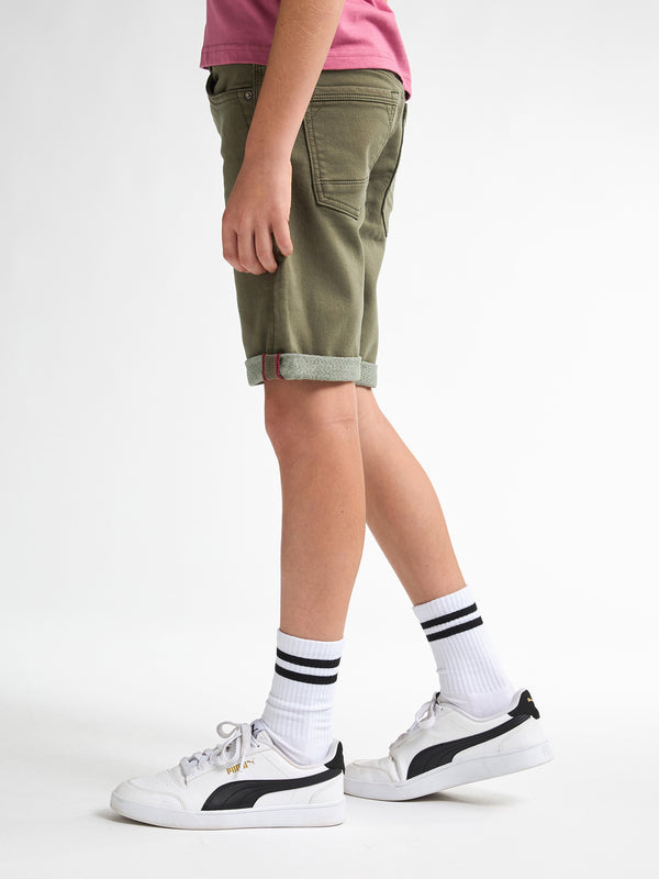 Petrol Industries Jackson Gekleurde Denim Short Nautica