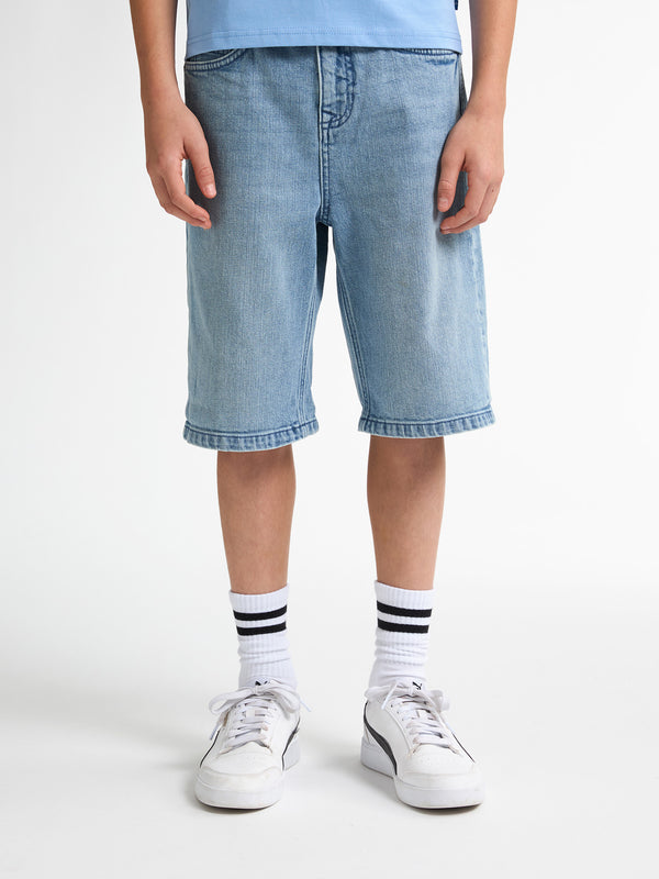 petrol industries Lenox Loose Fit Denim Short Papaya