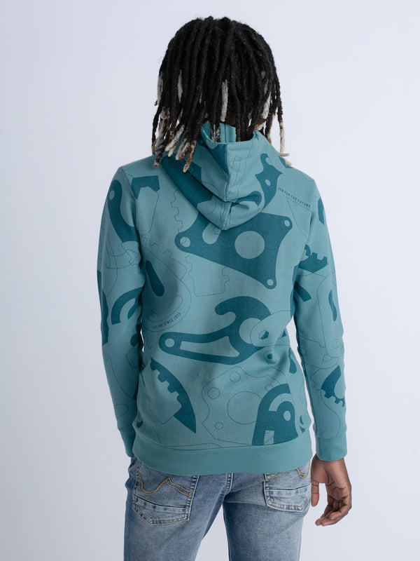Petrol Industries All-Over Print Hoodie Palatine