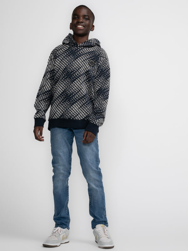 Petrol Industries All-over Print Hoodie Shaktoolik