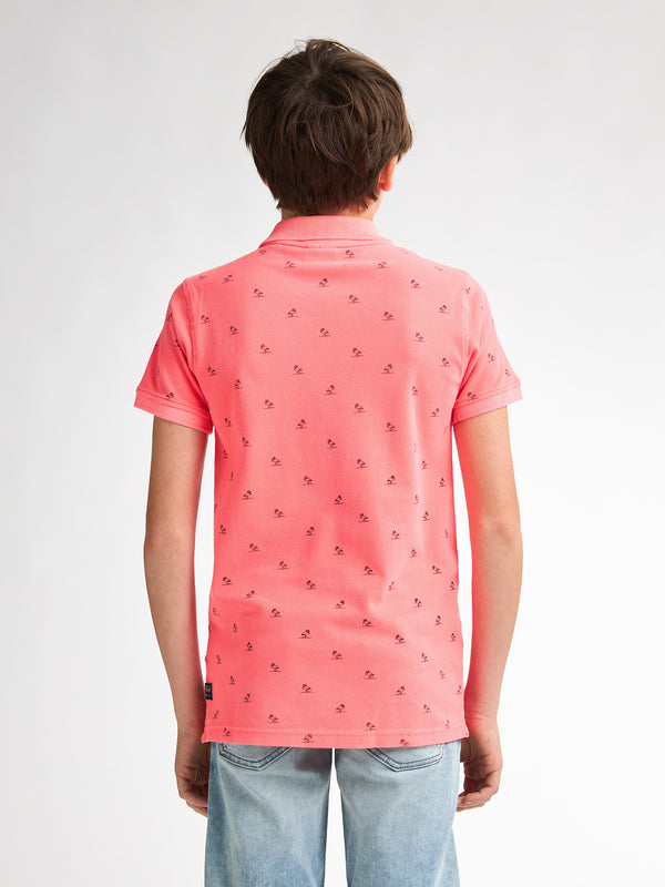 Petrol Industries All-over Print Polo Marigold