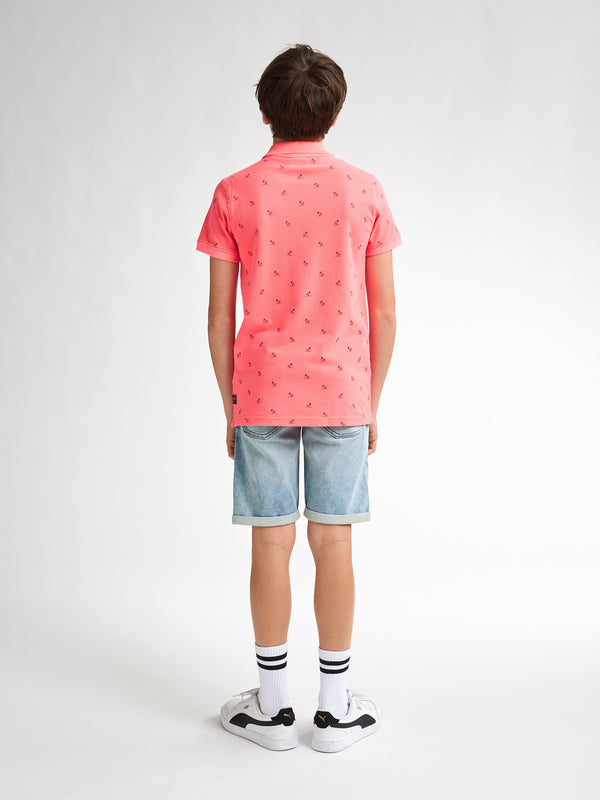 Petrol Industries All-over Print Polo Marigold