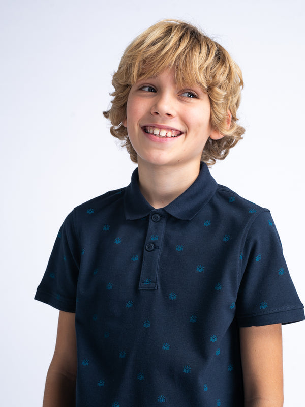 Petrol Industries All-over Print Polo Solstice