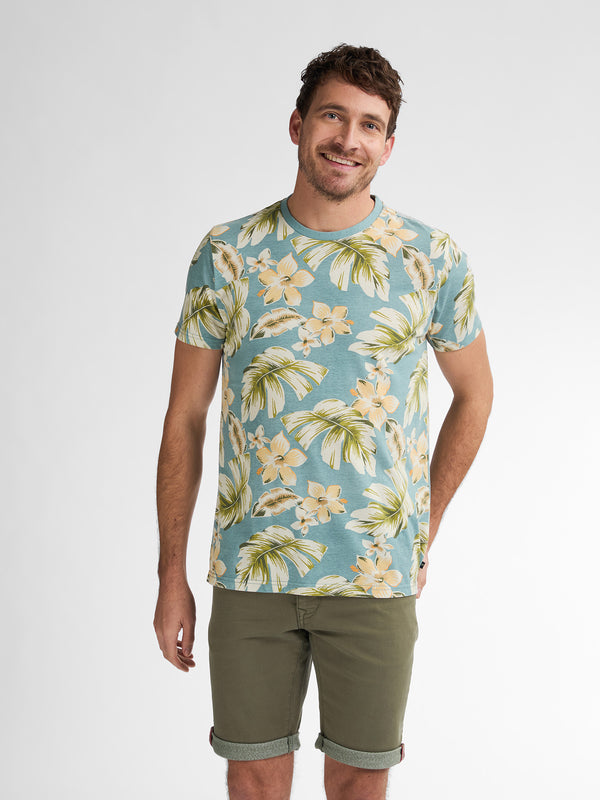 petrol industries All-over Print T-shirt Hibiscus