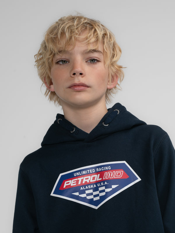 Petrol Industries Artwork Hoodie WhiteMountain