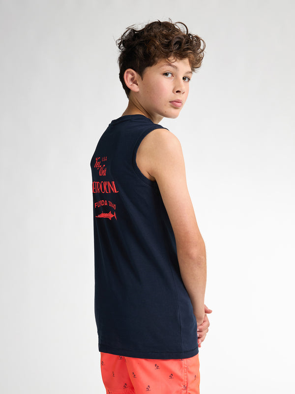 Petrol Industries Backprint Singlet Havana