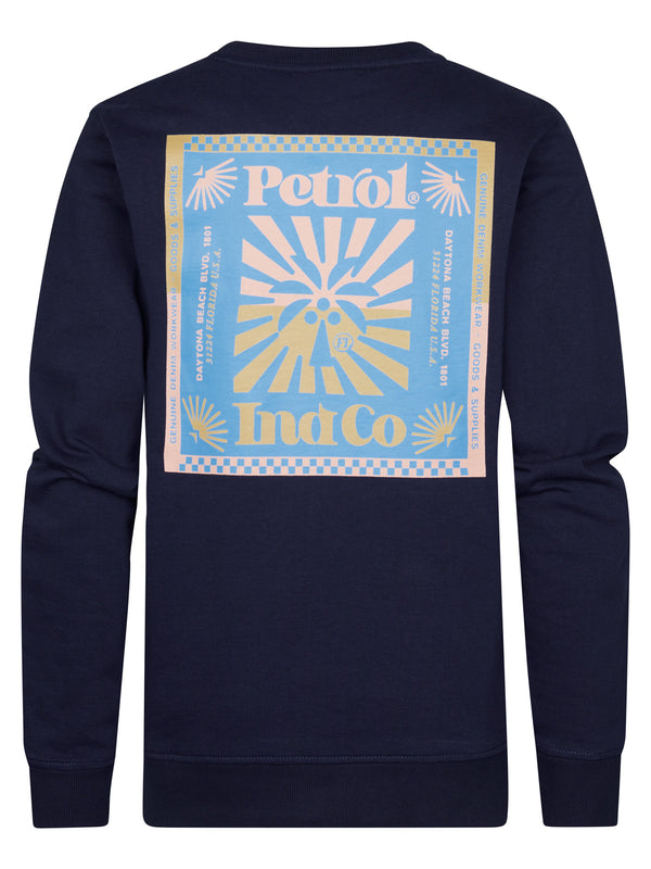 Petrol Industries Backprint Sweater Surfviewstone