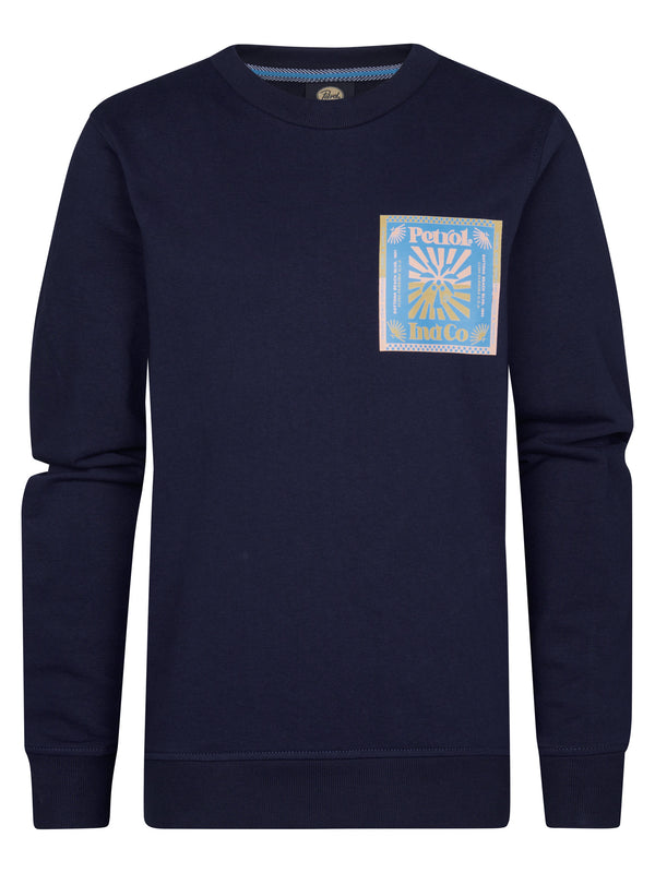 Petrol Industries Backprint Sweater Surfviewstone