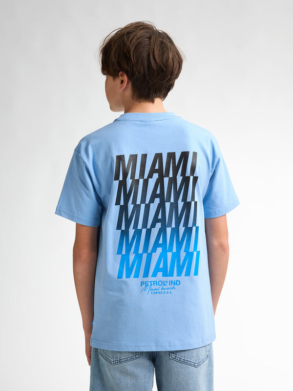 Petrol Industries Backprint T-shirt Flamingoline