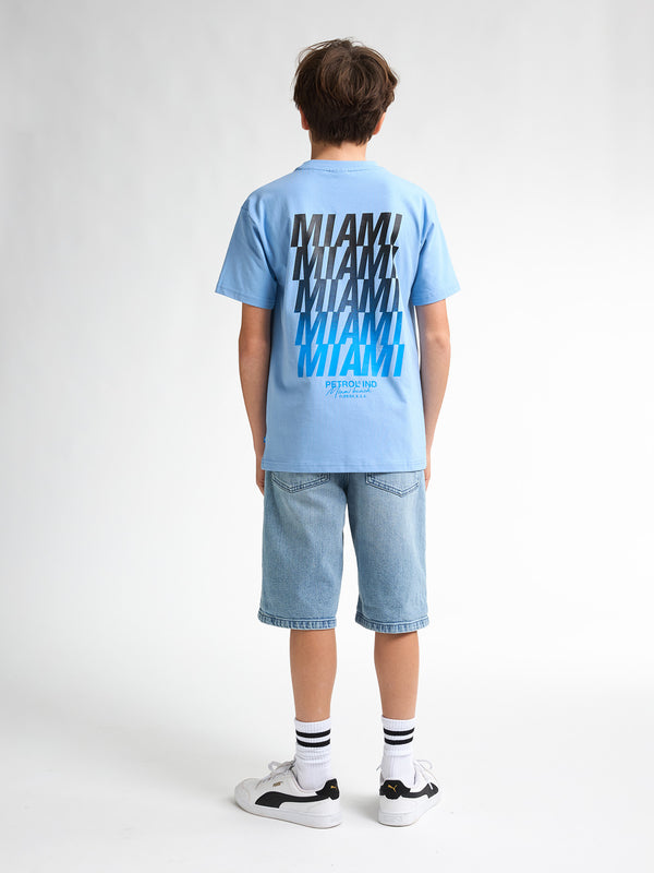 Petrol Industries Backprint T-shirt Flamingoline