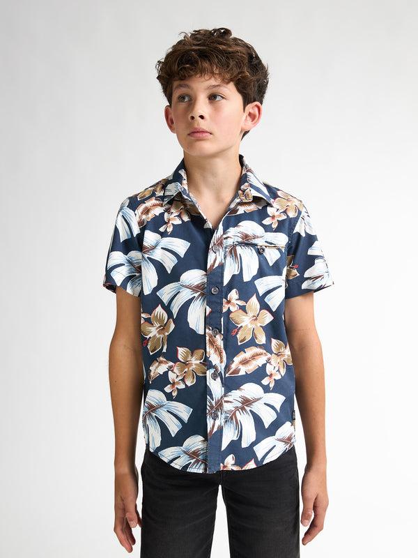 petrol industries Botanical Overhemd Balboa