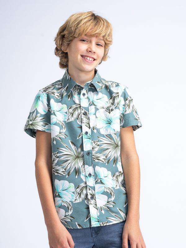 Petrol Industries Botanical Overhemd Old Orchard