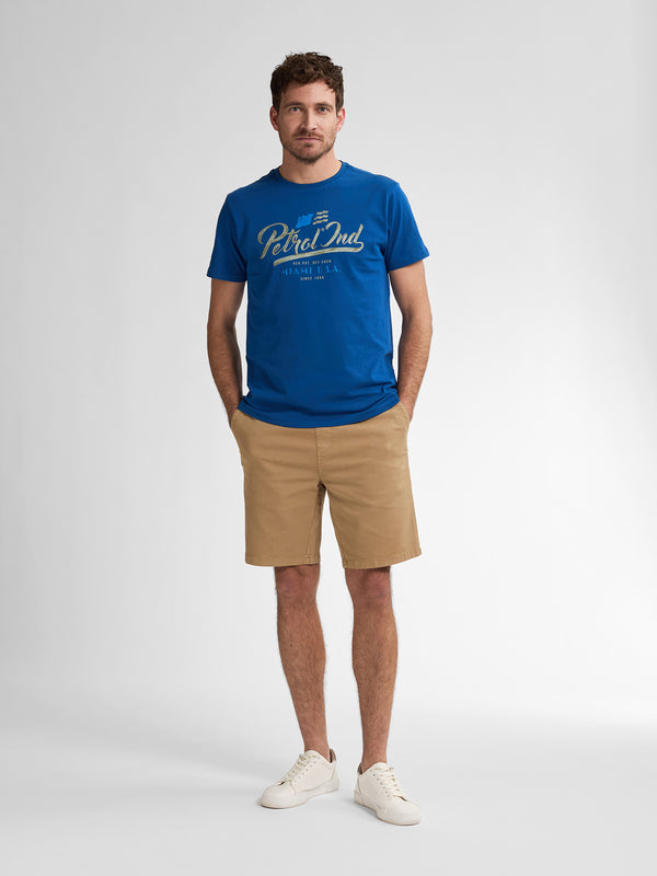 Petrol Industries Chino Short Met Trekkoord Parrot