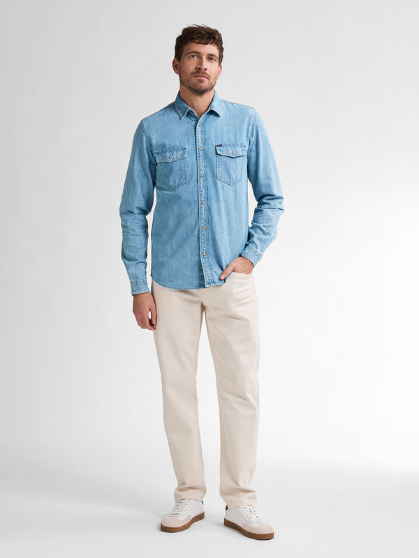 Petrol Industries Denim Overhemd Pelicancrest