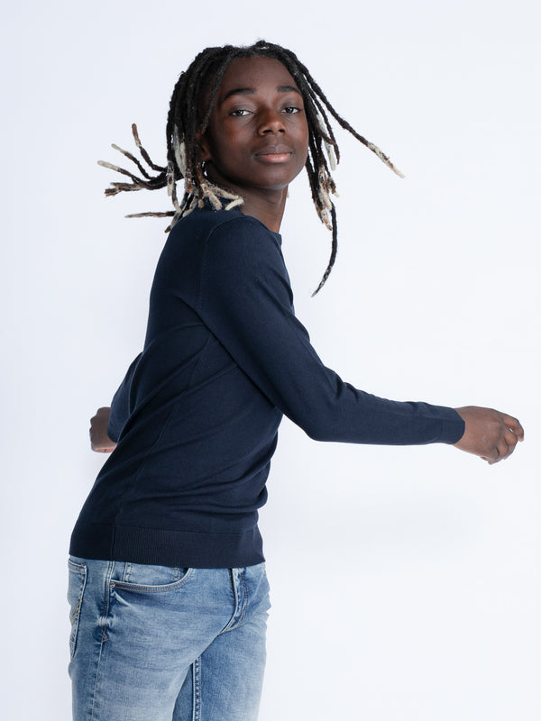 petrol industries Effen Gebreide Trui Cicero