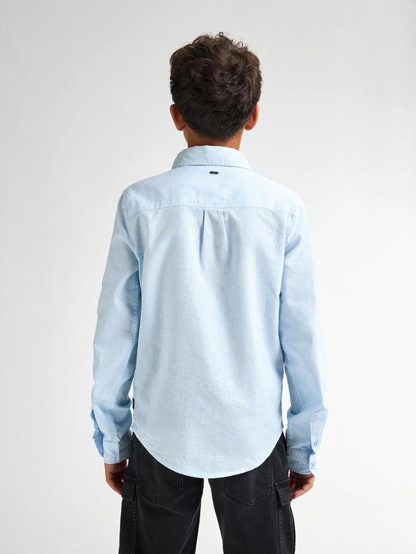 Petrol Industries Effen Overhemd Seascape