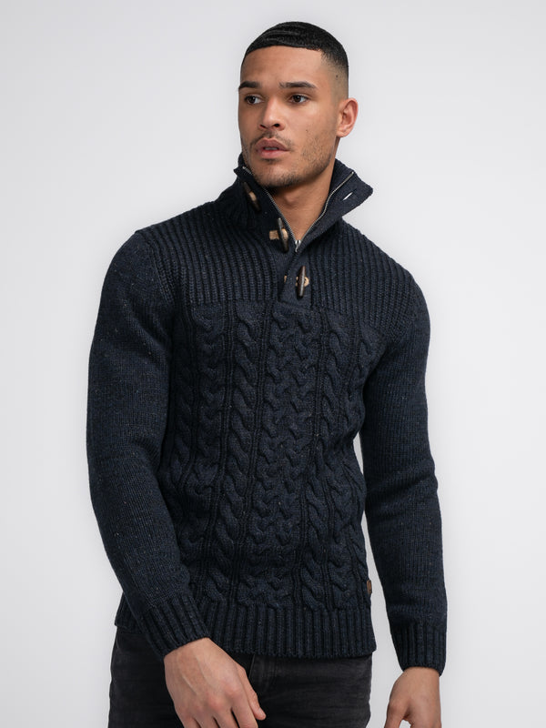 petrol industries Gebreide Kabel Trui Diomede