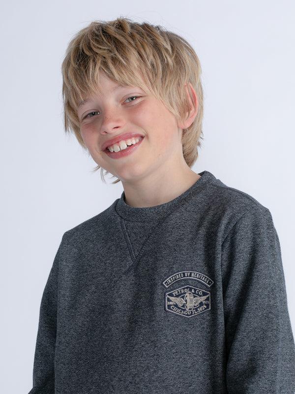 Petrol Industries Gemêleerde Sweater Glenview