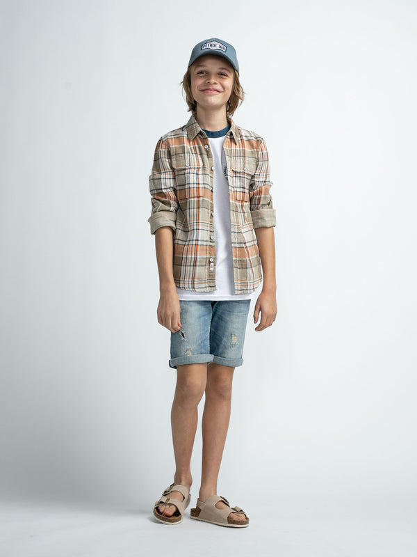 Petrol Industries Geruit Overhemd