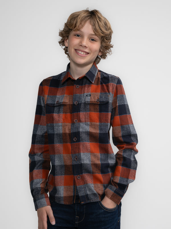 petrol industries Geruit Overhemd Cook