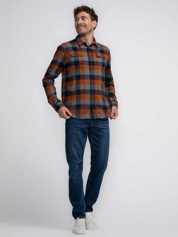 Petrol Industries Geruit Overhemd Katmai