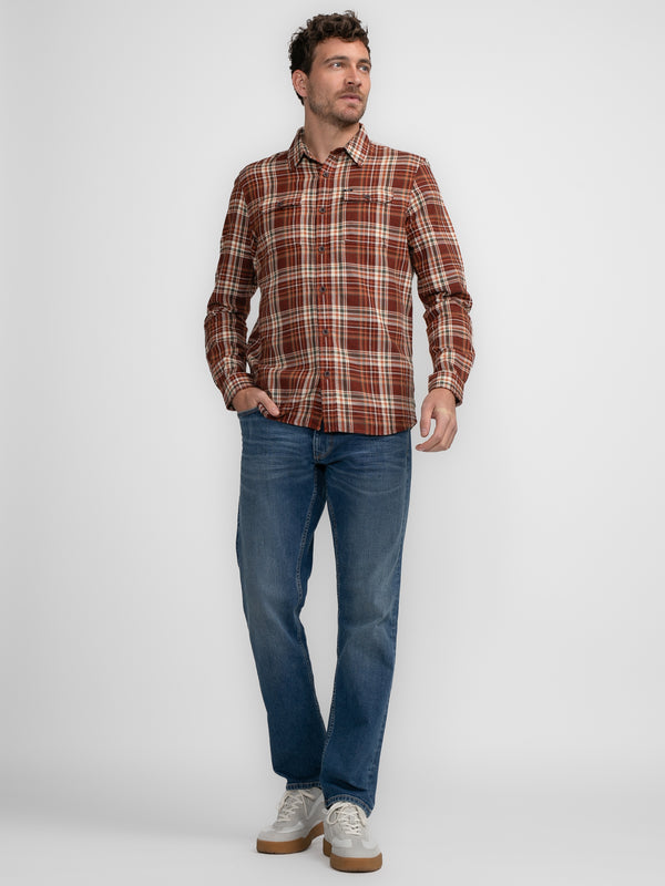 Petrol Industries Geruit Overhemd Napakiak