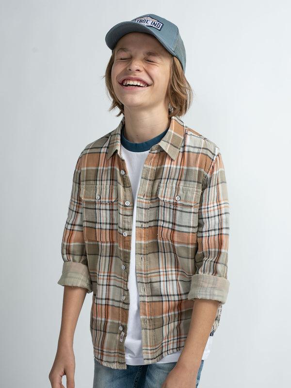 petrol industries Geruit overhemd