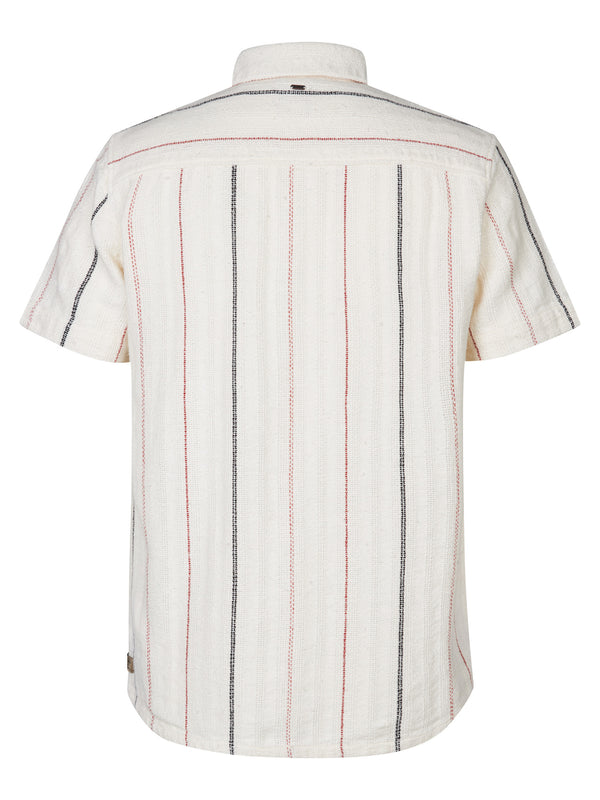 Petrol Industries Gestreept Overhemd Seaviewbreeze