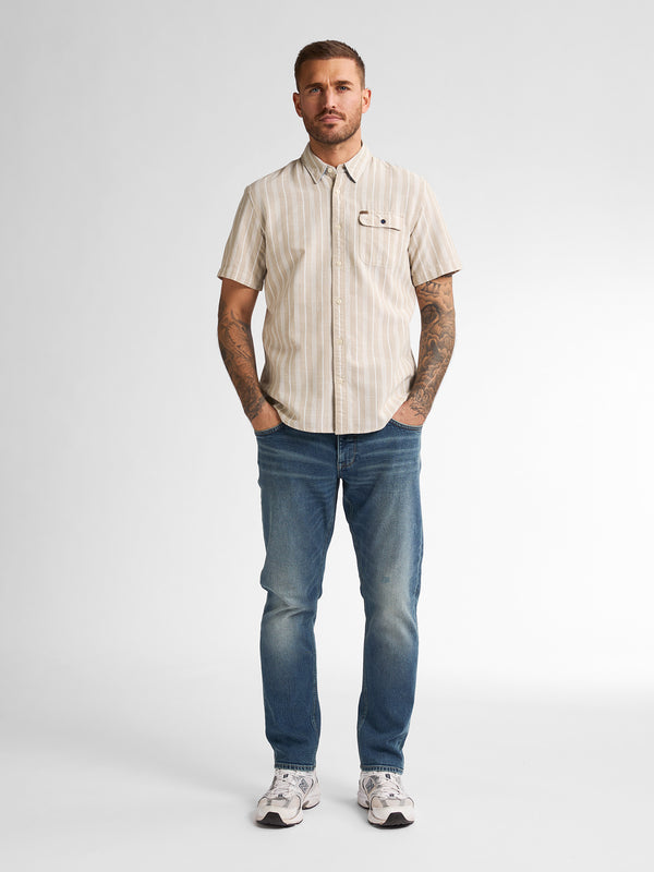 Petrol Industries Gestreept Overhemd Turtlevista