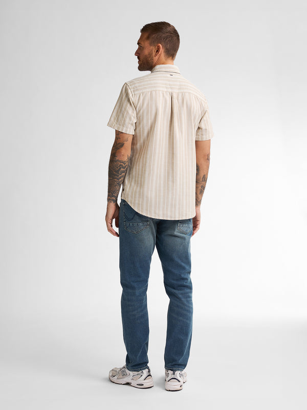 Petrol Industries Gestreept Overhemd Turtlevista