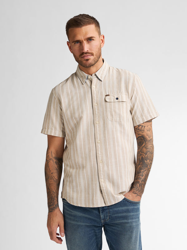 petrol industries Gestreept Overhemd Turtlevista