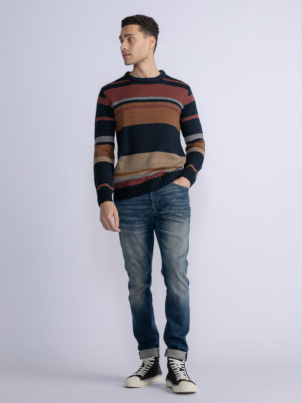 Petrol Industries Gestreepte Trui Mundelein