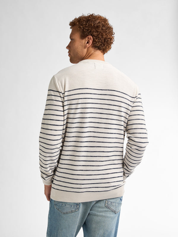 Petrol Industries Gestreepte Trui Palm