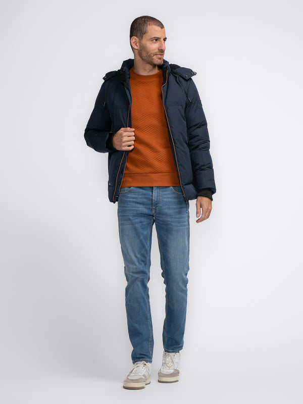 Petrol Industries Gevoerde Jas Angoon