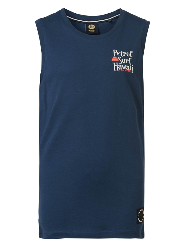 Petrol Industries Logo Singlet Wanderlust