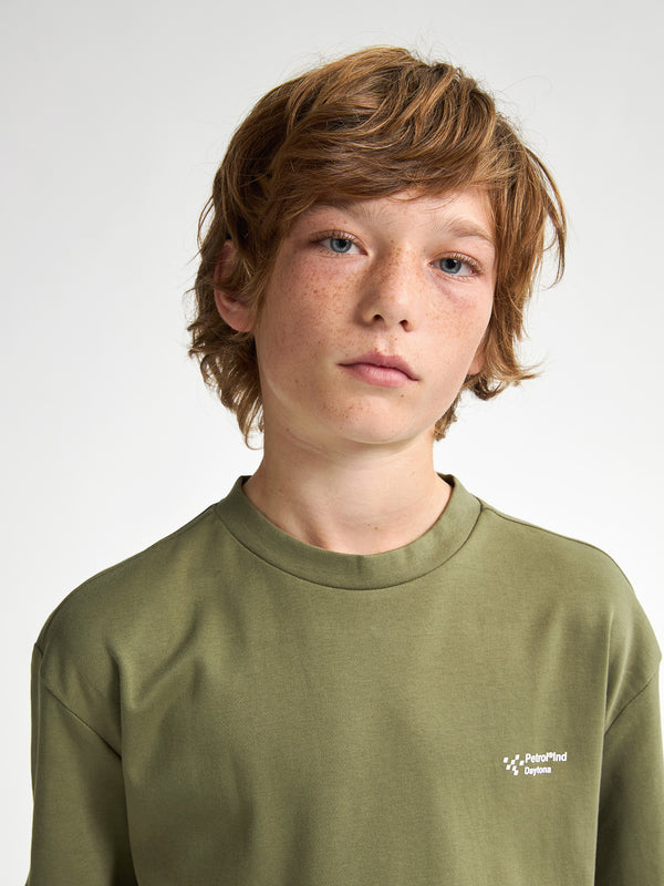 Petrol Industries Logo T-shirt Flamingview