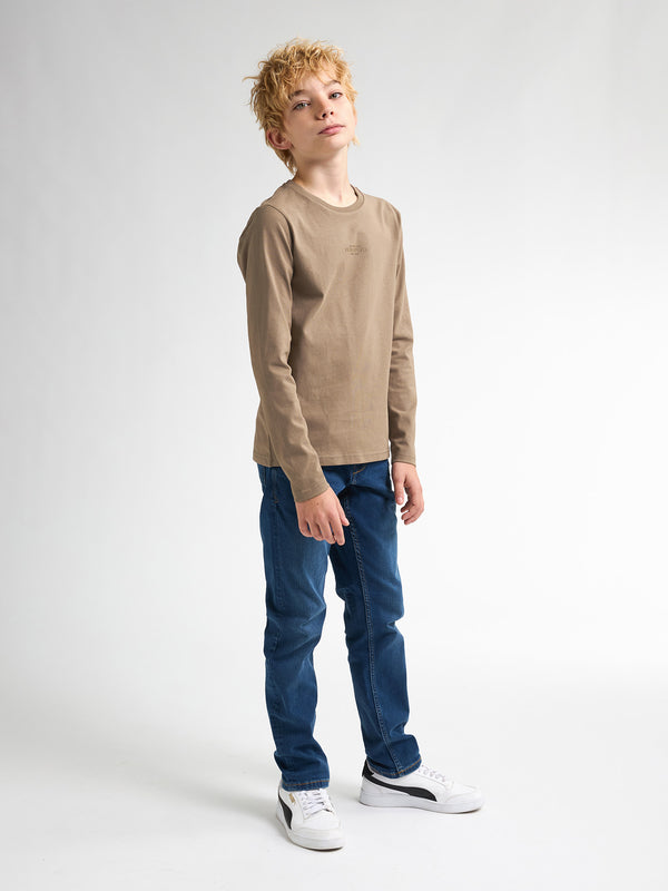 Petrol Industries Logo T-shirt Lange Mouwen Seaway