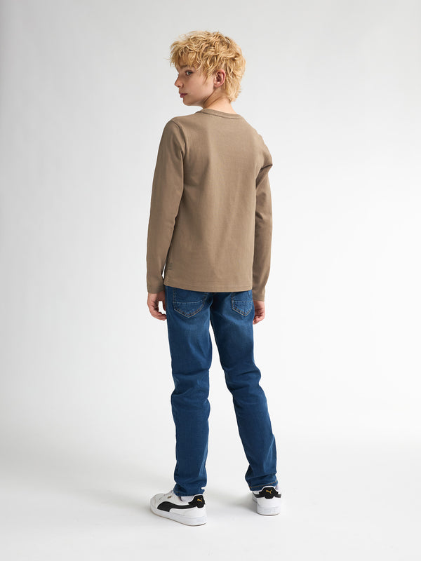 Petrol Industries Logo T-shirt Lange Mouwen Seaway