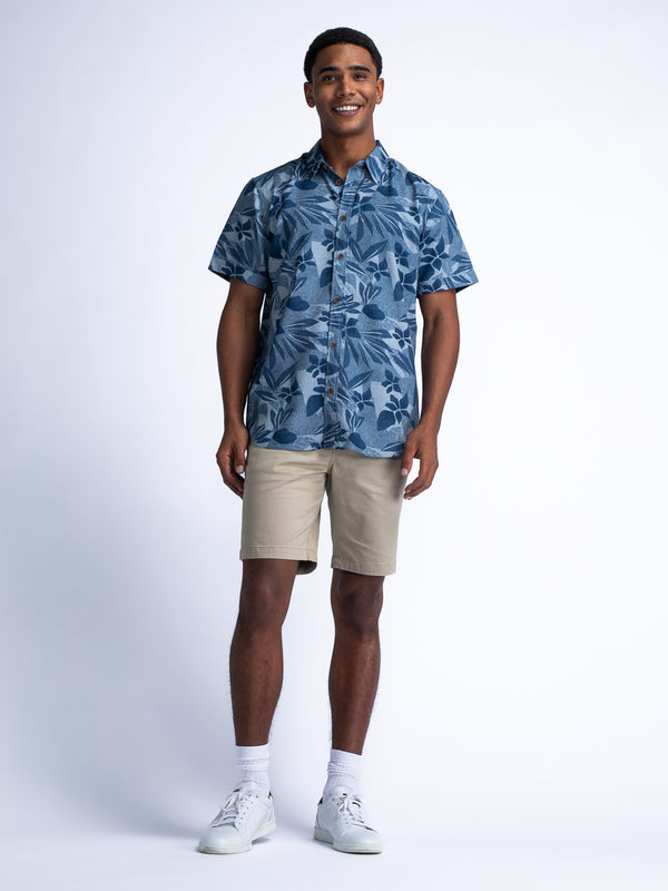 Petrol Industries Tropisch Overhemd Palmlust