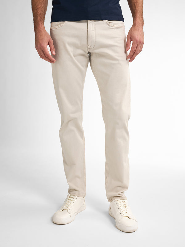 petrol industries Russel Gekleurde Regular Tapered Fit Jeans Flamingobreeze