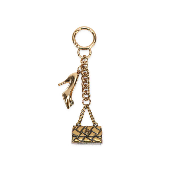 Piampiani Kurt Geiger 2CHARM KENSINGTON KEYRING-GOLD-OTHERS