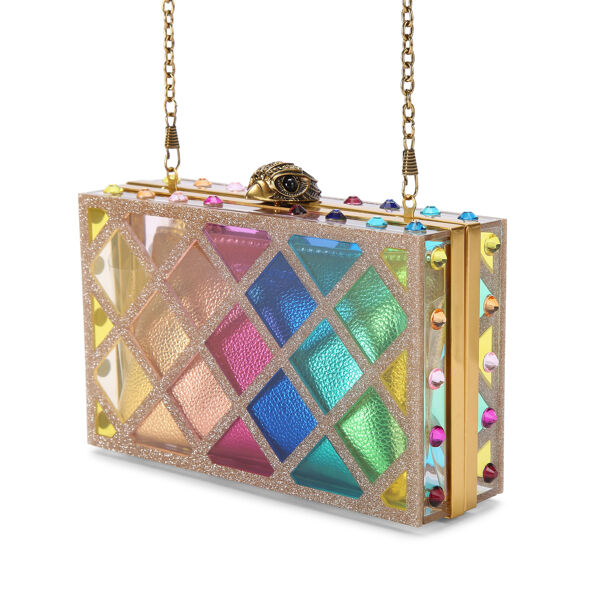 Piampiani Kurt Geiger CRYSTAL QUILT BOX CLUTCH-MULT/OTHER