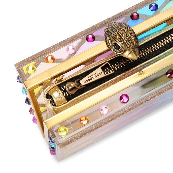 Piampiani Kurt Geiger CRYSTAL QUILT BOX CLUTCH-MULT/OTHER