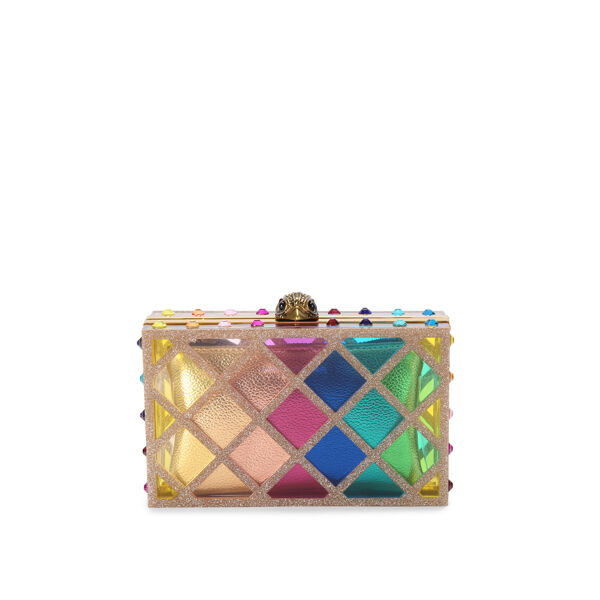piampiani Kurt Geiger CRYSTAL QUILT BOX CLUTCH-MULT/OTHER