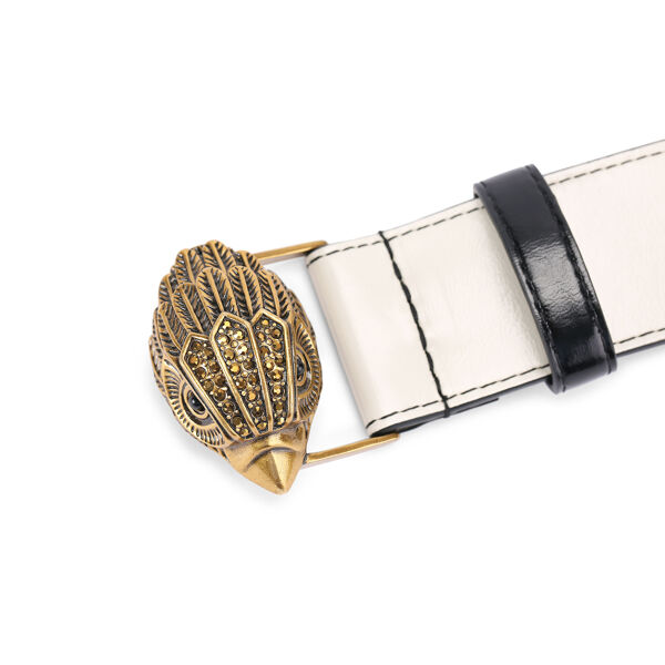 Piampiani Kurt Geiger KENSINGTON 38 BELT-BEIGE COMB-LEATHER