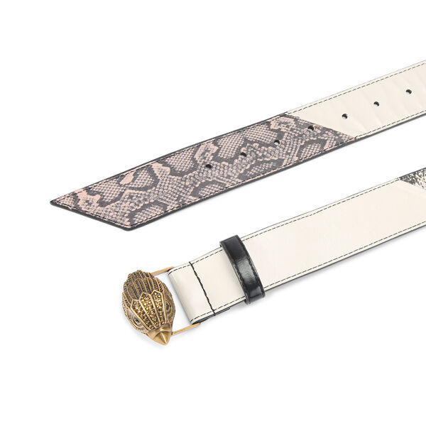 Piampiani Kurt Geiger KENSINGTON 38 BELT-BEIGE COMB-LEATHER