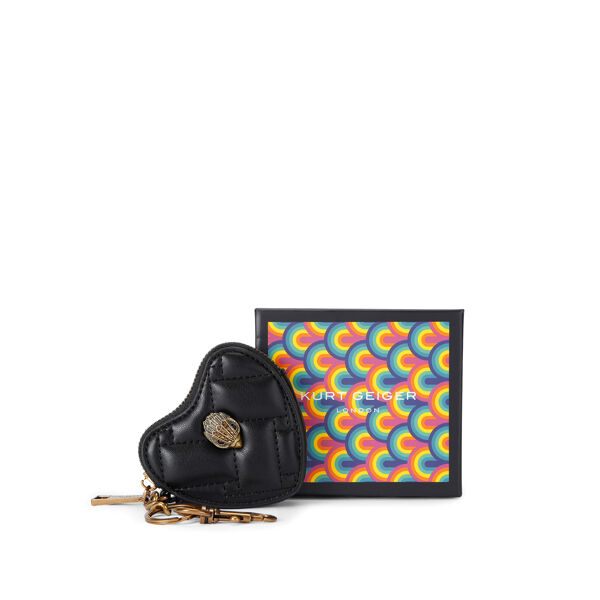 Piampiani Kurt Geiger KENSINGTON HEART CHARM-BLACK-SYNTHETIC