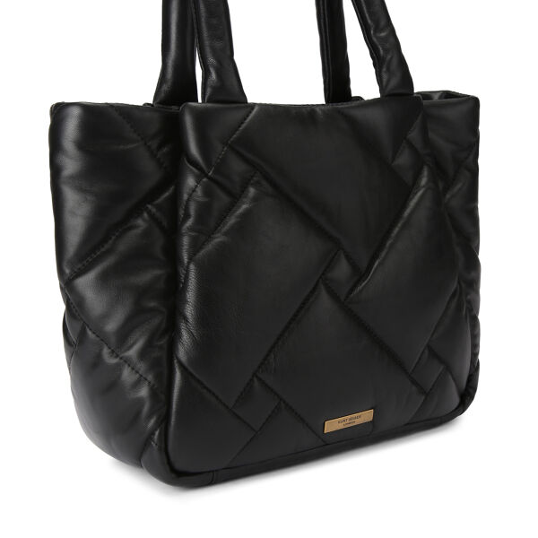 Piampiani Kurt Geiger KENSINGTON M SHOPPER PUFF-BLACK-LEATHER
