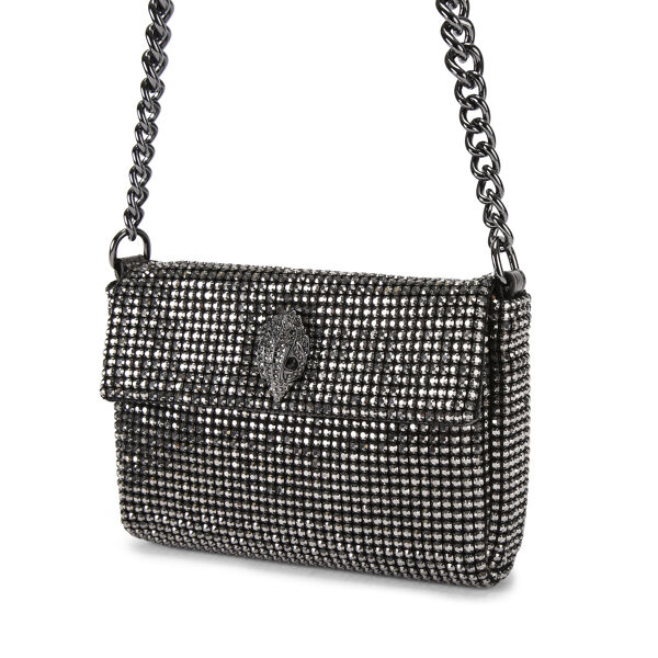 Piampiani Kurt Geiger SM PARTY SHOULDER BAG-GUNMETAL